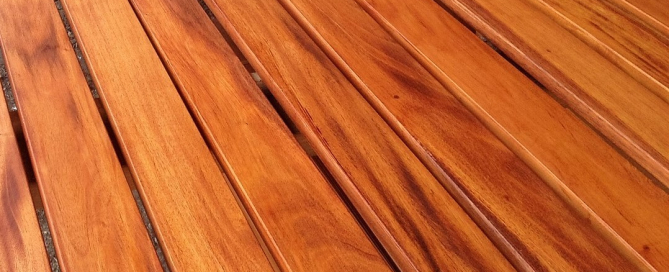 using oils on mahogany deck