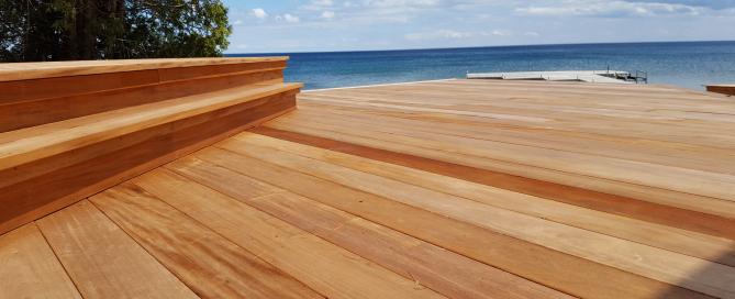 mahogany decking
